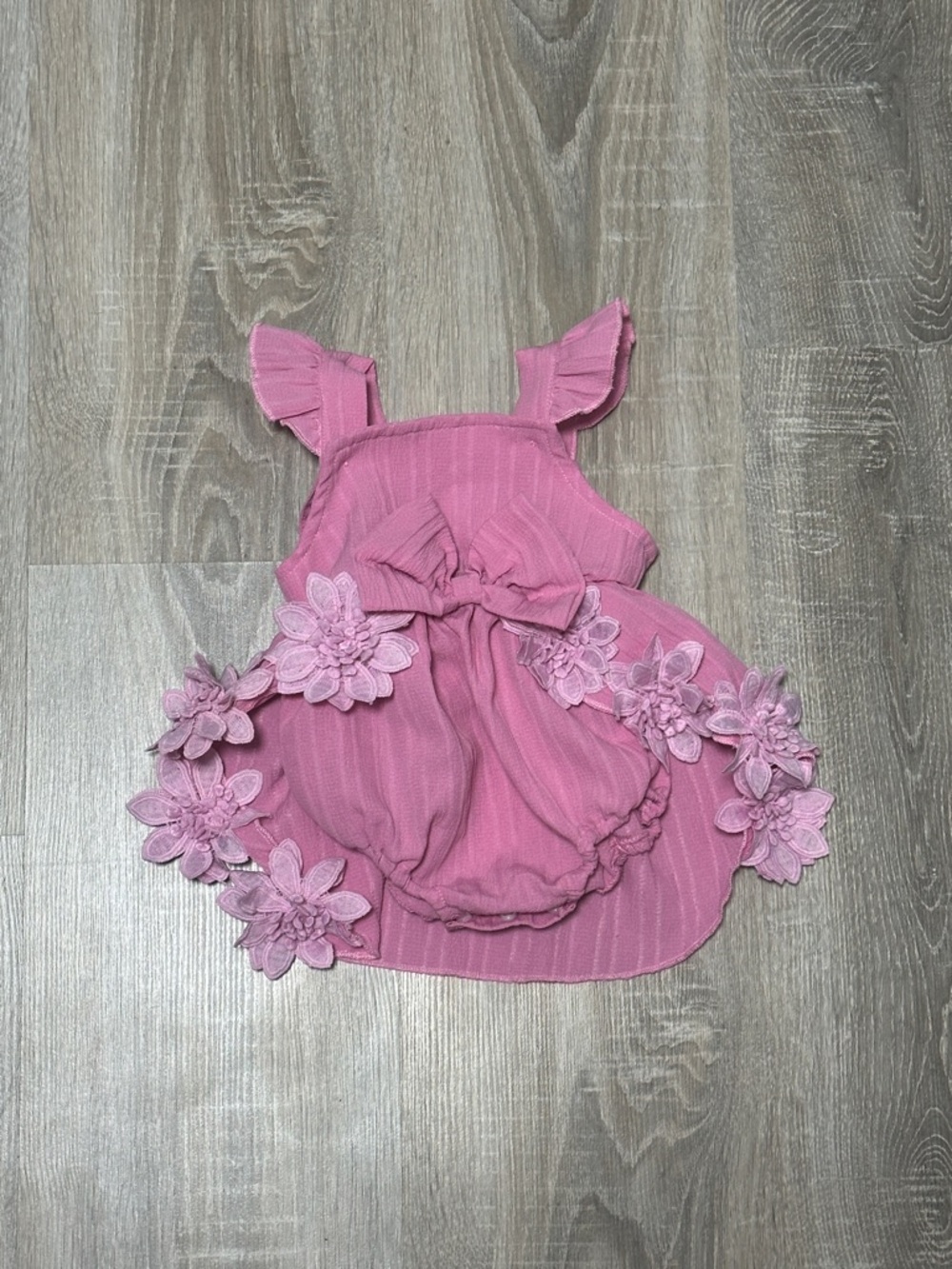 Pink Floral Bow Dress